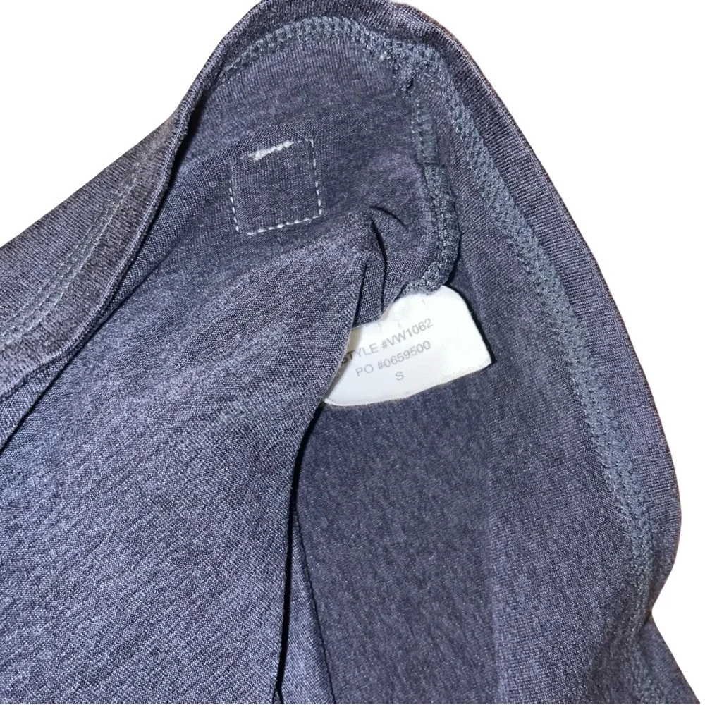 Vuori Short Sleeve Halo Crop Top Small Azure Heather Blue VW1062 - Picture 6 of 6